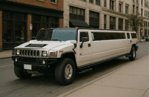 a white party limo