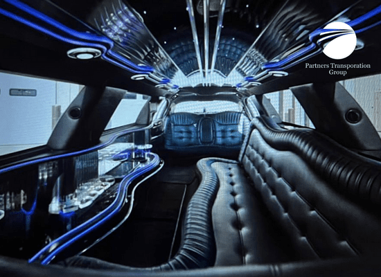 A limo’s interior