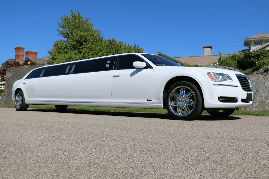 a white limo